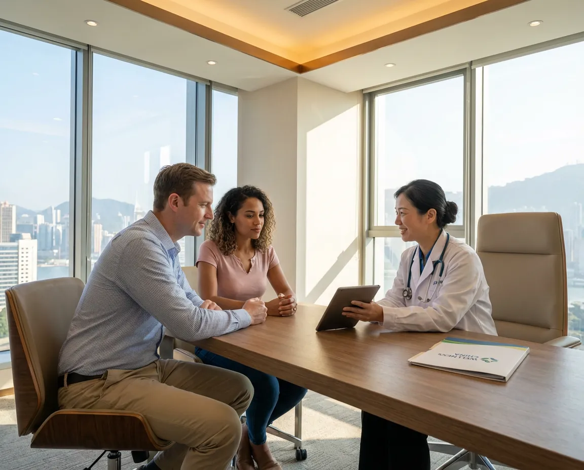 Doctor consultation with international patient